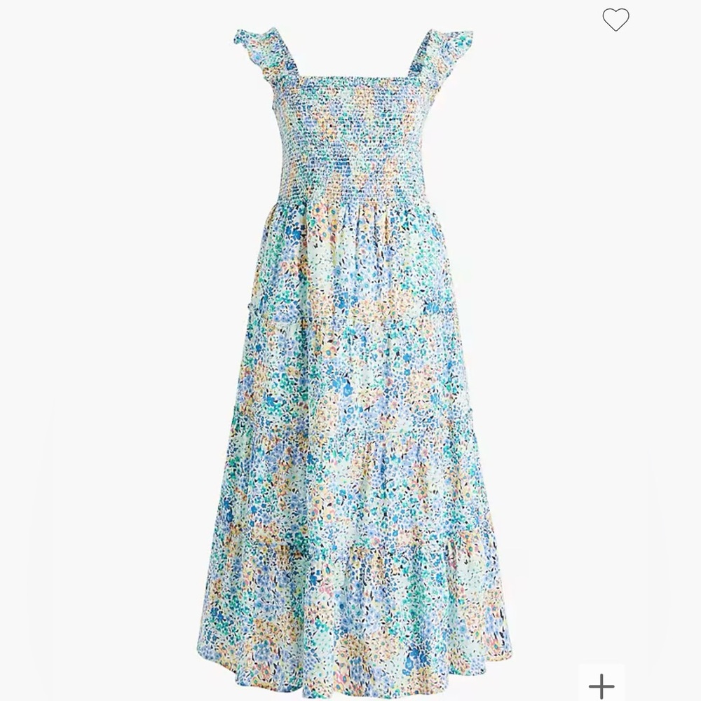 Floral Blue Maxi Dress